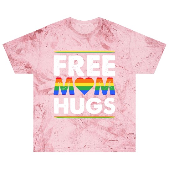 Free Mom Hugs Rainbow Parade Pride Month LGBTQ Blast T Shirts