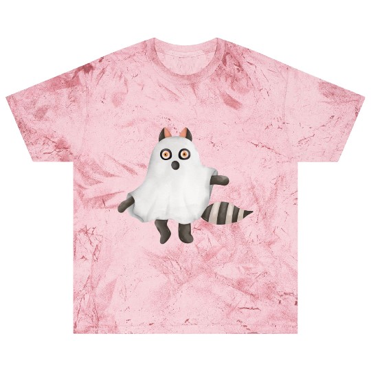 Raccoon in ghost Halloween costume Blast T Shirts