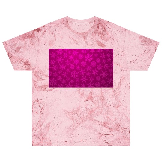 Pink Snowflakes Christmas Pattern Blast T Shirts