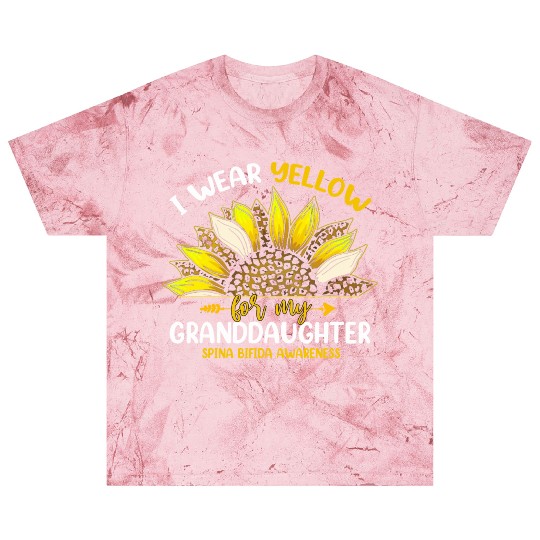 I Wear Yellow For My Granddaughter Spina Bifida Blast T Shirts