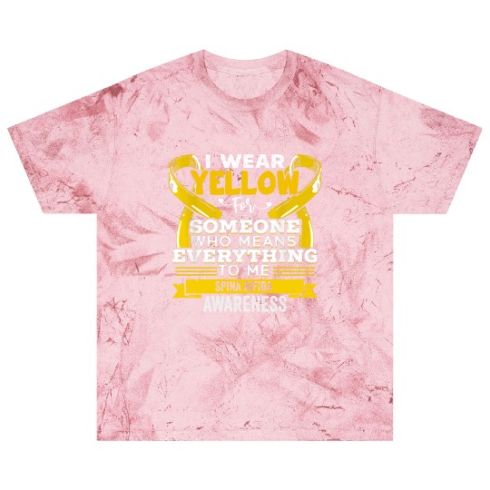 I Wear Yellow For Someone Spina Bifida Awareness Blast T Shirts