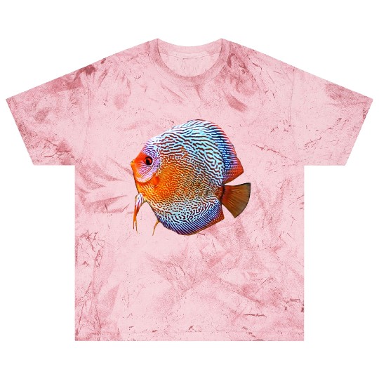 DISCUS FISH - Snakeskin, orange/blue Blast T Shirts