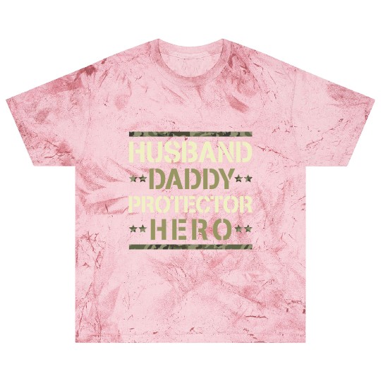 Husband Daddy Protector Hero US Army Veteran Blast T Shirts
