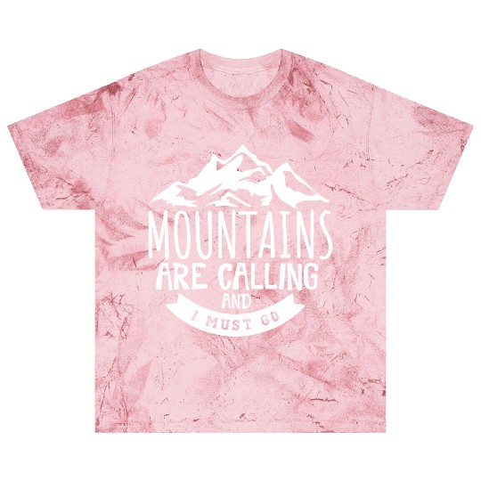 The Mountains Call I Must Go Hiking Mountaineering Blast T Shirts