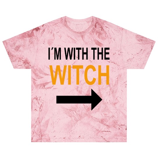 Halloween Blast T Shirts For Men I'm With The Witch Funny
