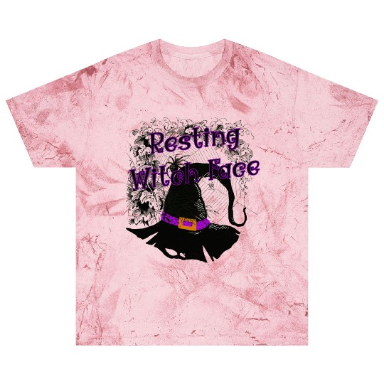 Resting Witch Face - Halloween Spider Web Blast T Shirts