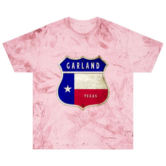 Garland Texas crest flag design Blast T Shirts
