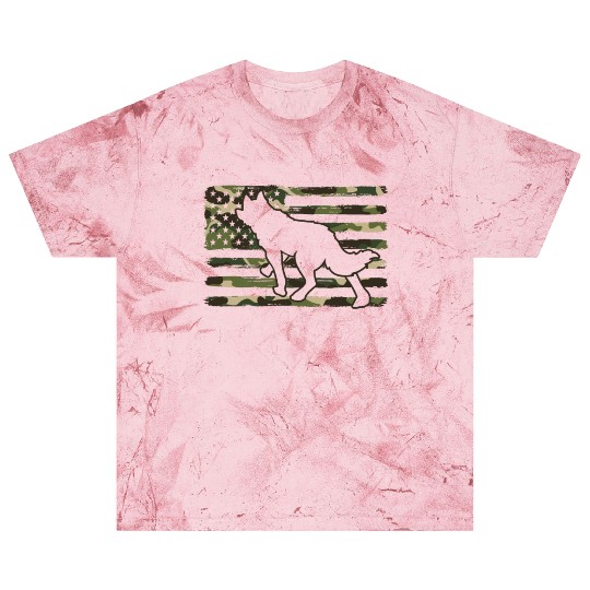 Coyote Hunting Camo American Flag Blast T Shirts