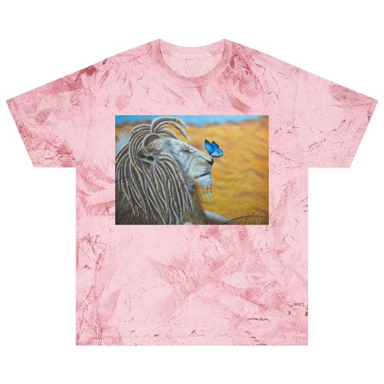 Rasta lion and blue butterfly Blast T Shirts