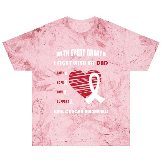 Faith Hope Love Support Squad Lung Cancer Dad Blast T Shirts