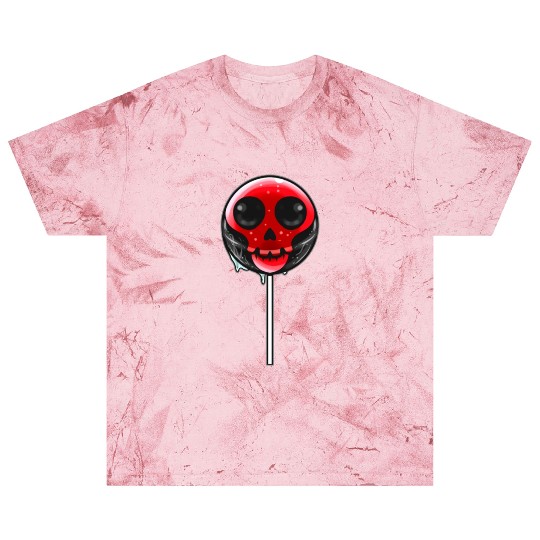 Red Skull Lollipop Trick Or Treat Halloween Blast T Shirts