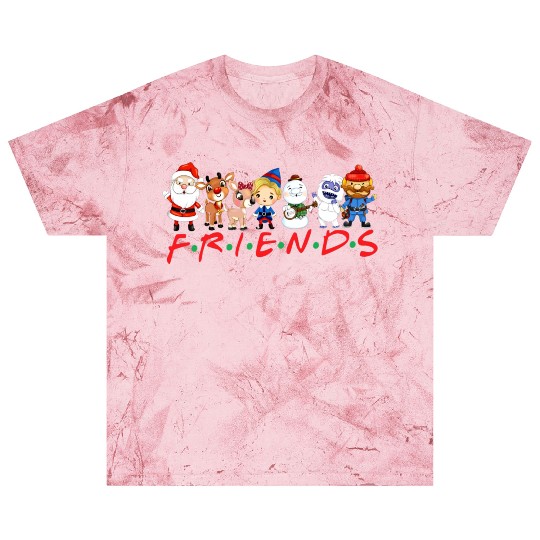Christmas Friends Santa Rudolph Snowman Family Blast T Shirts