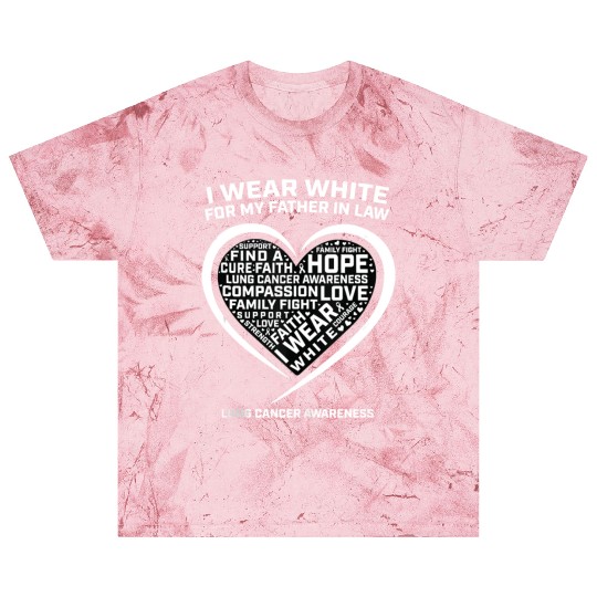 Dad I Wear White For My Father In Law Lung Cancer Blast T Shirts