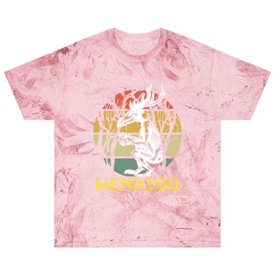 Vintage Folk Wendigo Halloween Cryptid Monster Blast T Shirts