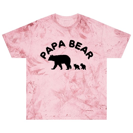 Papa Bear With 2 Two Cubs Dad Father Blast T Shirts