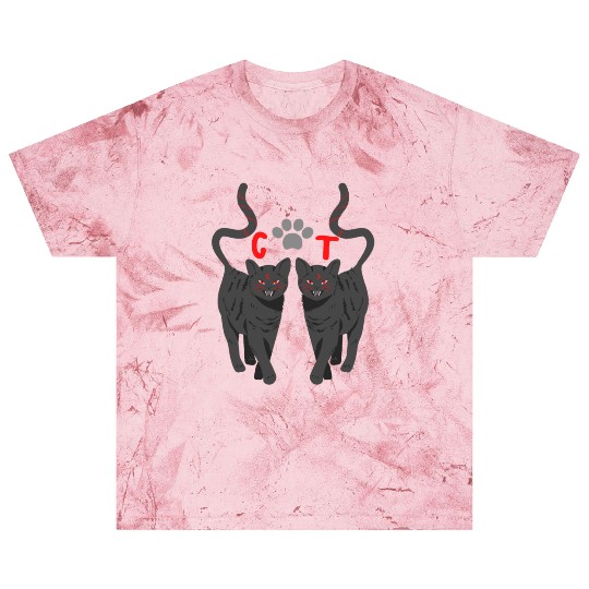 FUNNY halloween scary CAT Blast T Shirts phantom