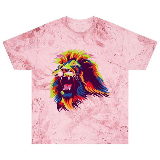 Lion Colorful Blast T Shirts