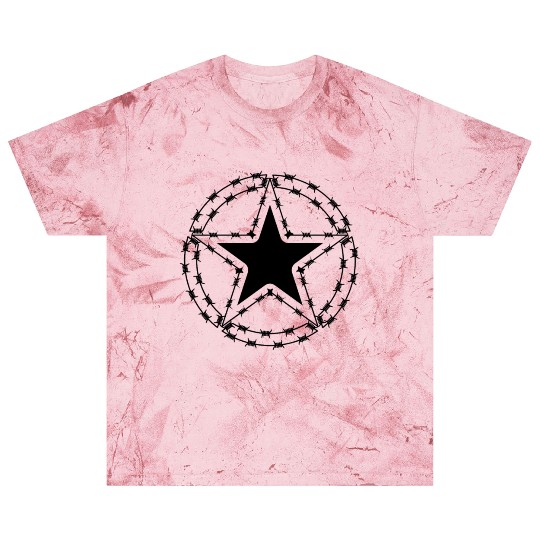 Barbed Wire US Army Star Blast T Shirts