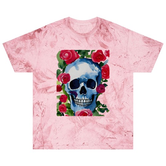 Skull and Roses - Garden Of Roses Blast T Shirts