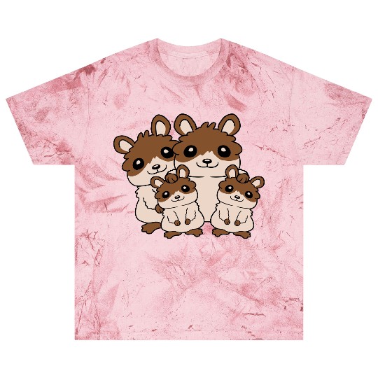 mom dad kids hamster Blast T Shirts