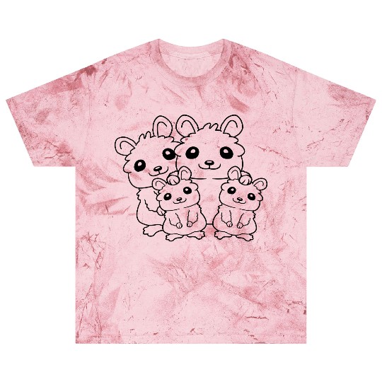 dad mom kids hamster Blast T Shirts