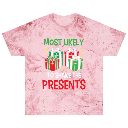 Christmas Most Likely To Shake Presents Funny Xmas Blast T Shirts