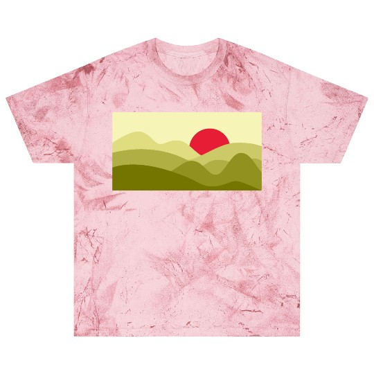 Minimalist Sun Lime Green Blast T Shirts