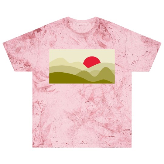 Minimalist Sun Olive Green Blast T Shirts