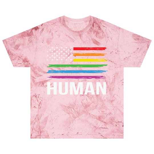 LBGT Flag Gay Pride Human Vintage Rainbow Blast T Shirts