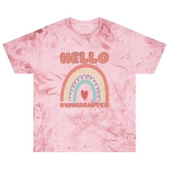 Hello Kindergarten Bohemian Rainbow Student Blast T Shirts