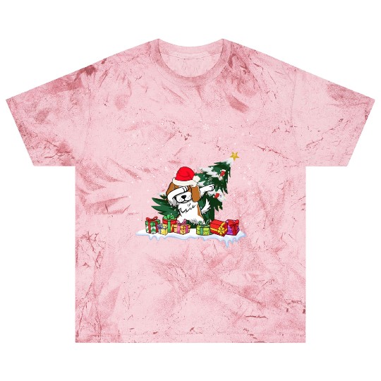 Saint Bernard Christmas Dabbing Santa Xmas Pajama Blast T Shirts