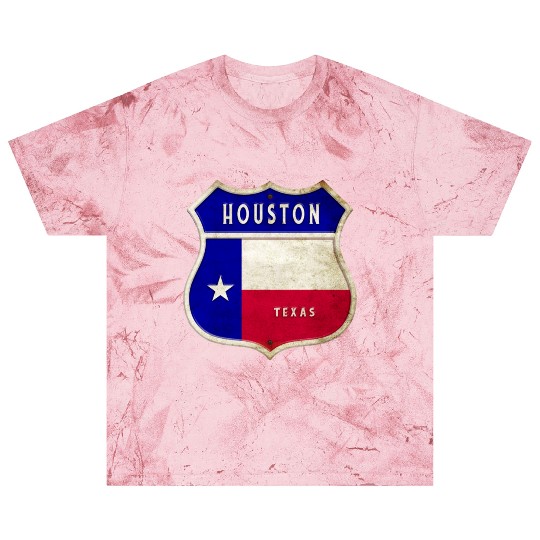 Houston Texas coat of arms flag design Blast T Shirts