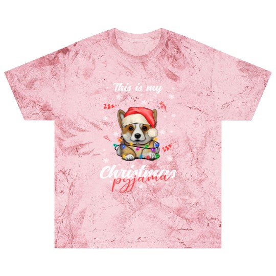 Winter Christmas Pyjama Corgi Blast T Shirts