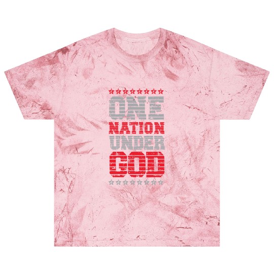 One Nation Under God USA American US America Blast T Shirts
