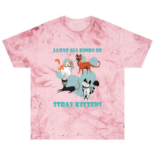I love all kinds of stray cats stray kitten rescue Blast T Shirts