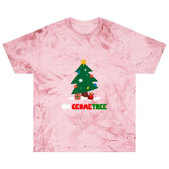 Oh Geometree Funny Christmas Geometry Math Teacher Blast T Shirts