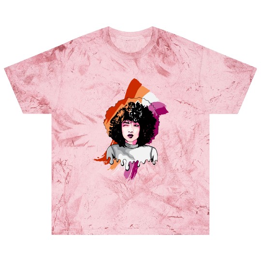 Afro Girl Gay Lesbian Flag Black History Melanin B Blast T Shirts