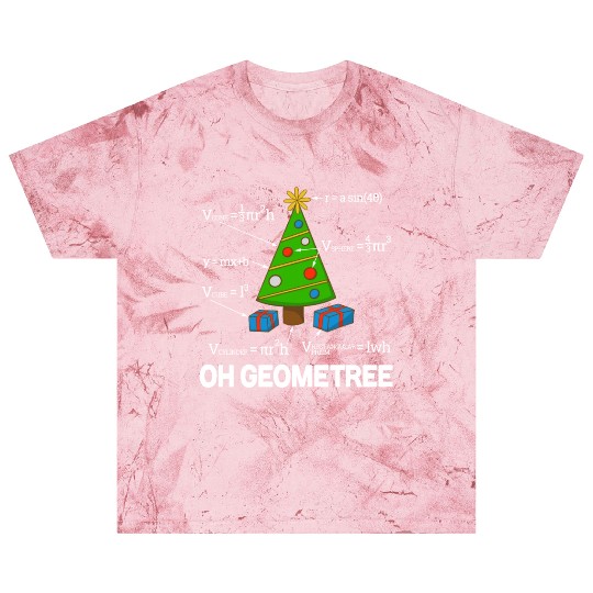 Funny Math Geometry Christmas Tree Teacher Blast T Shirts
