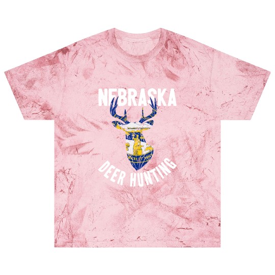 Nebraska Deer Hunting Buck Stag Hunter Blast T Shirts