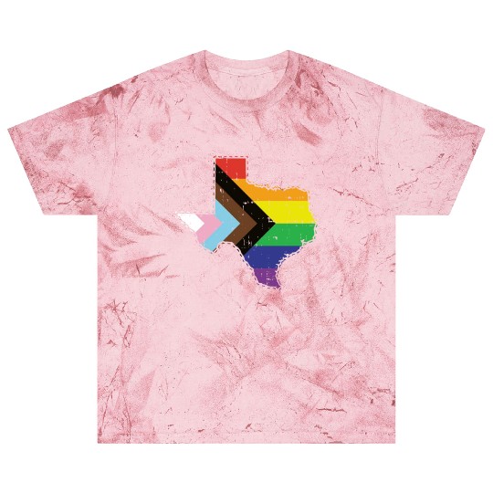 Texas Pride Gay Lesbian Queer LGBT Rainbow Flag LG Blast T Shirts