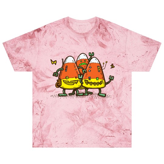Candy Corn Bots Blast T Shirts