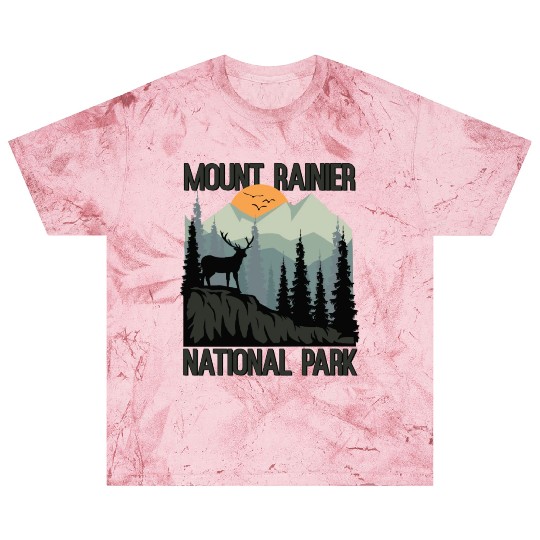 Mount Rainier National Park Mountains Deer Blast T Shirts