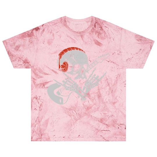 Halloween Guitar Player Skeleton Music Blast T Shirts