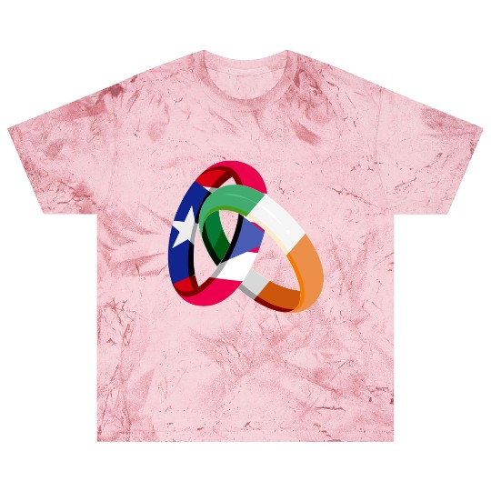 Puerto Rico Flag Ireland Ring Marriage Wedding Blast T Shirts