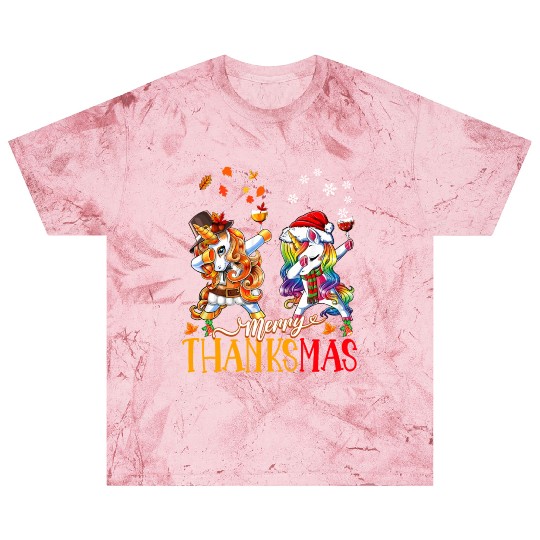 Merry Thanksmas funny unicorn Thanksgiving xmas Blast T Shirts