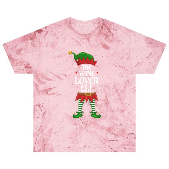 Wine Lover Elf Family Matching Christmas Party Blast T Shirts