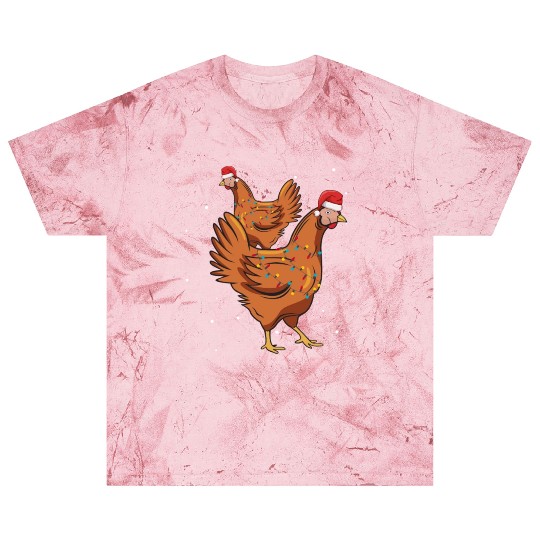 Christmas Animals Chickens Xmas Farmer Blast T Shirts