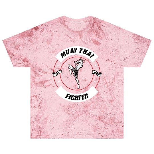 Muay Thai Fighter Train Hard Fitness MMA Design Blast T Shirts