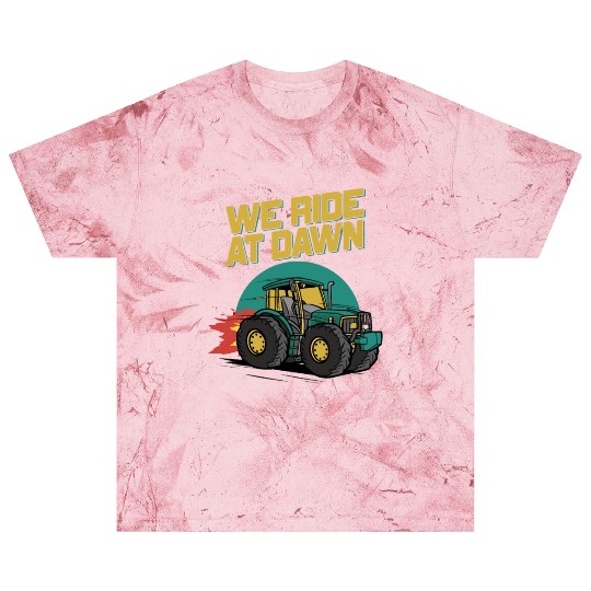 We Ride At Dawn Dad Lawn Mower Make Laugh Day Yard Blast T Shirts