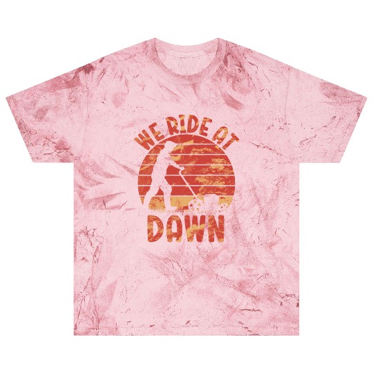 We Ride At Dawn Dad Lawn Mower Make Laugh Day Yard Blast T Shirts